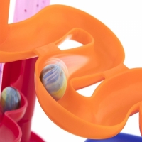 Set 50 piese pista cu bile Marble Mountain, multicolor, Grafix 16-6134